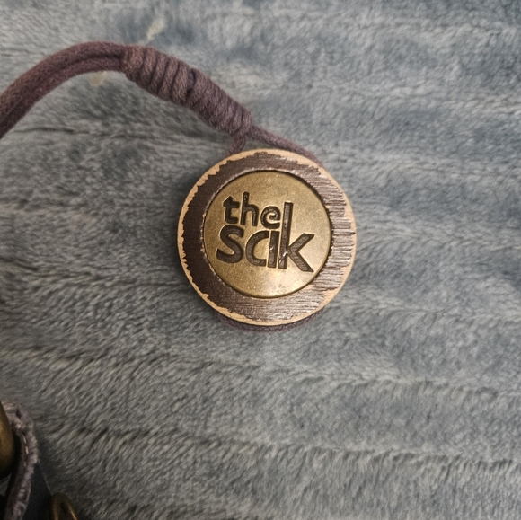 The Sak Navy Blue Leather Crossbody Bag with fabric strap! - Picture 3 of 8